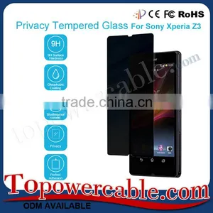 Privacy Anti-Spy Tempered Glass Screen Protector Shield For Sony Z3 thumbnail-2