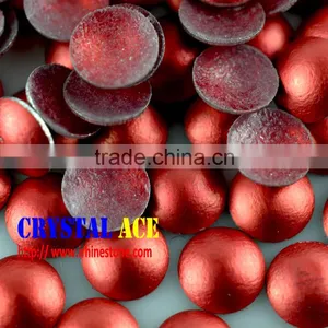 Glue on Clothes Hot Fix Red Frosted Lead Free Aluminum Studs China thumbnail-1