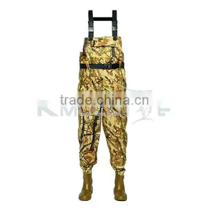 CHN-81205M High Quality Fishing Wader Suit Camo High Chest Fishing Wader Boots thumbnail-4