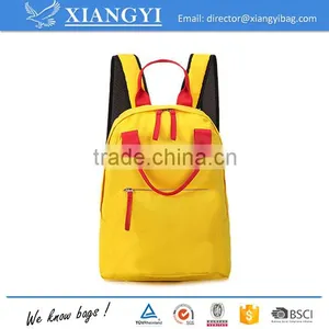 Fashionable Water Resistant Candy Color Leisure Laptop Backpack School Backpack With Webbing Handle for Kids thumbnail-2