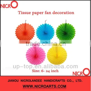 ***Party Trends***Tissue Paper Fan for Party Decoration thumbnail-1