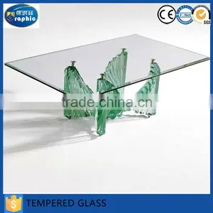 Custom Tabletop Polished Edge Tempered Glass in Different Size thumbnail-1
