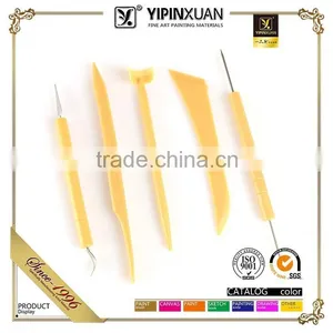 In Stock 5Pcs Plastic Clay Modeling Tool Pottery Tools thumbnail-1