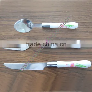 Hot Sale!! Kids Stainless Steel Spoon Knife Forks Cutlery Dinnerware Set thumbnail-1