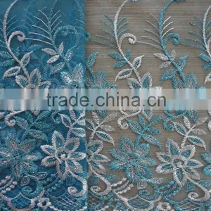2015 New Design Embroidered Lace Fabric for Wholesale thumbnail-2