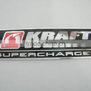 Custom Aluminum Sticker Custom Shape Metal Badge Nameplate Brushed Aluminium Badge thumbnail-1