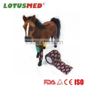 Printed Colorful Pet/Veterinary Non-Woven Cohesive Bandage thumbnail-1