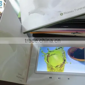 5 Inch LCD Advertising Video Card Booklet Tft Screen Video Greeting Card thumbnail-1