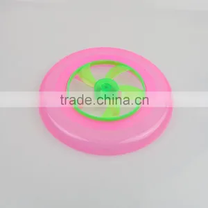 2015 Zhejiang Ningbo New Windmill Design Led Plastic 9 Inch 23cm Frisbee With Hole thumbnail-3