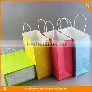 Factory Price Colorful Shopping Craft Paper Bag Wholesale thumbnail-4