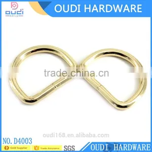 Factory Wholesale Ladies Fashion Handbag Accessories Metal Light Gold D-ring thumbnail-1