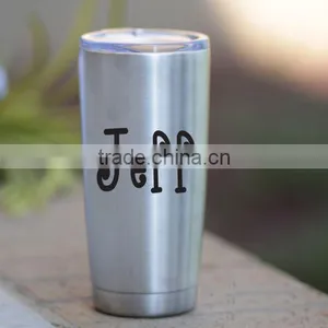 Monogrammed Stainless Steel Tumbler thumbnail-3
