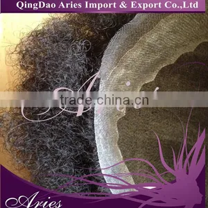 Tight Curly Remy Human Hair Toupee on Sale thumbnail-1