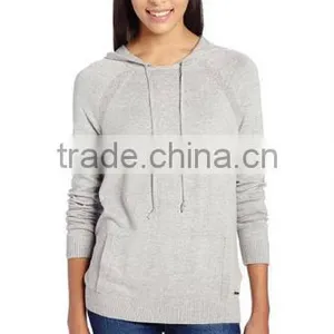 Factory Price Wholesale Womens Hooded Sweater Pull Over Sweaters thumbnail-1