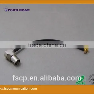 RG174 Cable Assembly With BNC Female Right Angle to MCX Male Right Angle Connector thumbnail-1