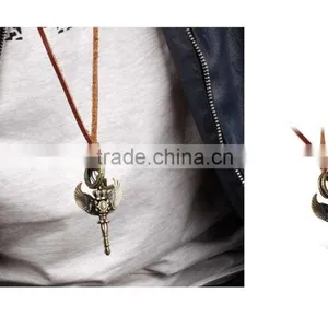 New Products 2016 Bronze Charming Magical Key Charms Pendant With Wing for Men thumbnail-5