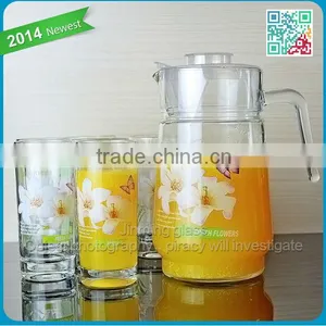 Wholesale Glass Tea Set With Decal thumbnail-1