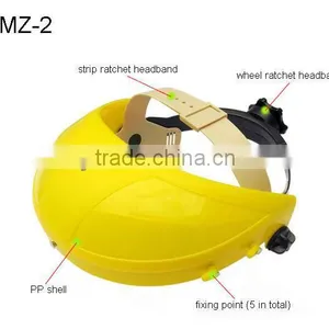 2016 New Protective Headband ABS Face Visor With PP Headgear PC Helmet Headgear PVC Head Gear for Sales thumbnail-2