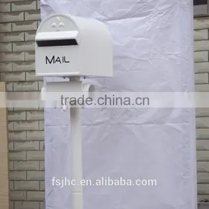 Foshan JHC-1022B Post Mounted Aluminum Mailbox/Decorative Letterbox/Outdoor Standing Postbox For Garden With Newspaper Holder thumbnail-5