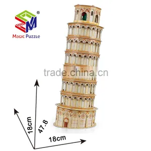 Leaning Tower of Pisa Italy 3D Paper Cardboard Jigsaw Puzzle thumbnail-1