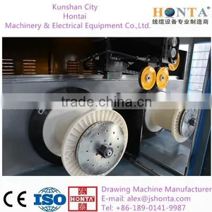 24DTS Copper Fine Wire Drawing Machine With Online Annealer + Auto Double Spooler thumbnail-5