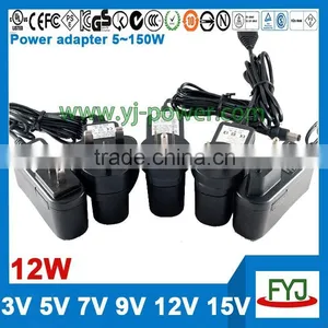 Wall Plug Universal Power Adapter 9v 1a Approved CCC CE UL FCC GS C-TICK PSE SAA KC BS thumbnail-6