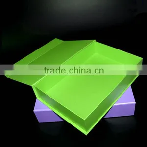 Luxury Custom Purple Magnetic Book Shaped Gift Box thumbnail-5