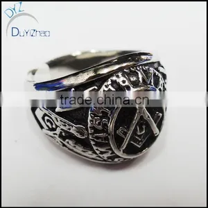 Custom Made Men's Large Stainless Steel US Military Army Ring thumbnail-1