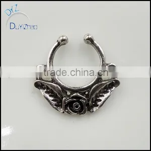 Fashion Nose Hoop Nose Rings Fake Septum Non Piercing Quality Choice thumbnail-1