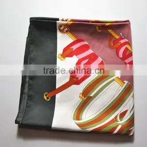 90*90cm New Scarf Polyester Material Women Scarf thumbnail-1