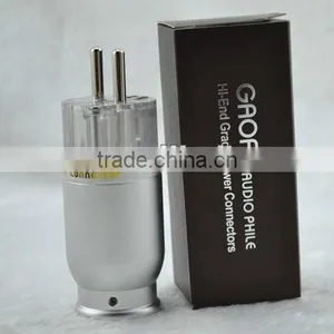 Gaofei E50TJ Rhodium Plated Hi-End Schuko AC Plug thumbnail-1