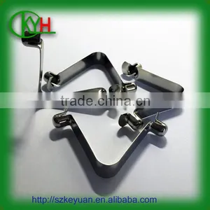 OEM Spring Steel V Shape Tube Lock Spring Double Button Clip thumbnail-3