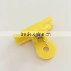 Assorted Non-transparent Colorful Plastic Spring Paper Clips thumbnail-2