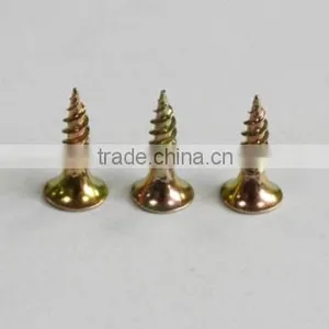 Yellow Zinc Cross Recessed Countersunk Head Tapping Screws DIN7982 thumbnail-2