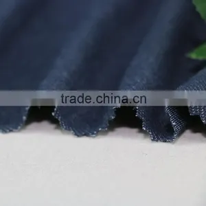 Polyester Spandex Stretch Denim Fabric Denim Jean Knit Denim thumbnail-2