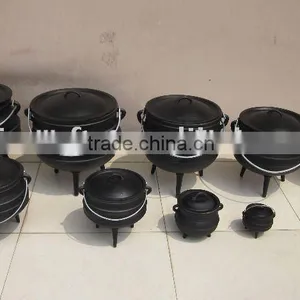 Cast Iron Black African Three Legged Potjie Pot thumbnail-1