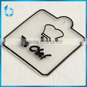 Transparent Custom Promotional Pvc Rubber Clothing Label thumbnail-1