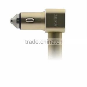 2-in-1 Car Window Breaker 3.1 A Output Quick Dual Port USB Car Charge for IPhone thumbnail-3