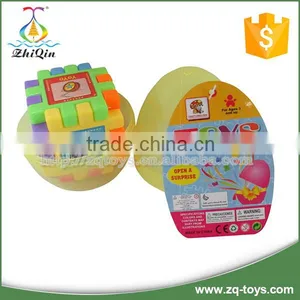 Egg Shape Children Plastic Cube Building Block thumbnail-2