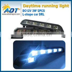2 Pcs White Bright 6 LED Car Driving Lamp Fog DRL Daytime Running Lights 12v thumbnail-2
