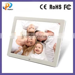 HD 12" Big Size Screen Ratio 4:3 Digital Video Lcd Player With Loud Speaker Foat Show Popular Advertising Video Display Frame thumbnail-2