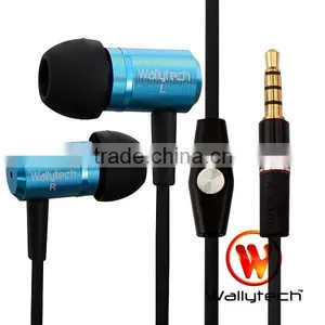 Wallytech WHF-110 Metal Earphone With Mic thumbnail-1
