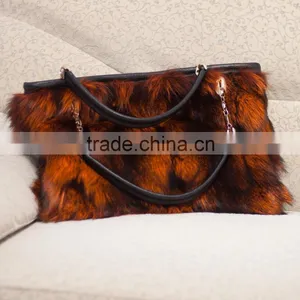 2015 Hign Quality Fox Fur Bags Handbag for Young Girls thumbnail-5