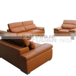 Attractive Design Lounge Furniture Classical Round Leather Sofa thumbnail-2