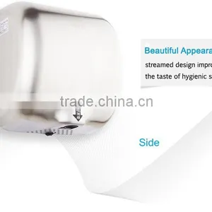 Wall Mounted Polished Stainless Steel Jet Hand Dryer thumbnail-5