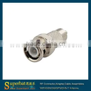 BNC-RCA Adapter BNC Plug to RCA Plug Straight Copper Adapter thumbnail-1
