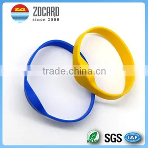 Waterproof Silicone Bracelets Rfid Custom Rfid Wristbands for Swimming Pool or Festival Event thumbnail-1