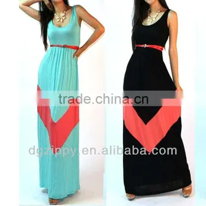 Latest Design Sexy Dress Wholesale Plus Size Woman Chevron Long Maxi Dress thumbnail-1