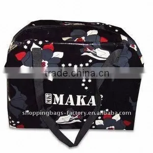 Eco Long Webbing Handle Black PP Woven Bag thumbnail-1