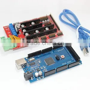 China Wholesale 2016 Delta Rostock Mini Kit Kossel 3d Printer Kit Reprap A4988 +Ramps 1.4+ Mega 2560 and 4Pin Wire Cable thumbnail-5